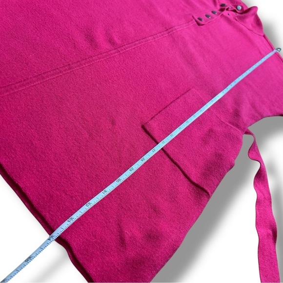 Anthropologie Daily Practice Pink Belted Oversized Sweater Dress Small - Picture 10 of 13